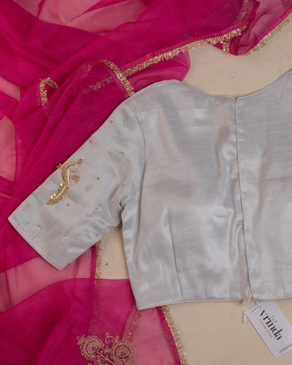 Sarang Silver Blouse