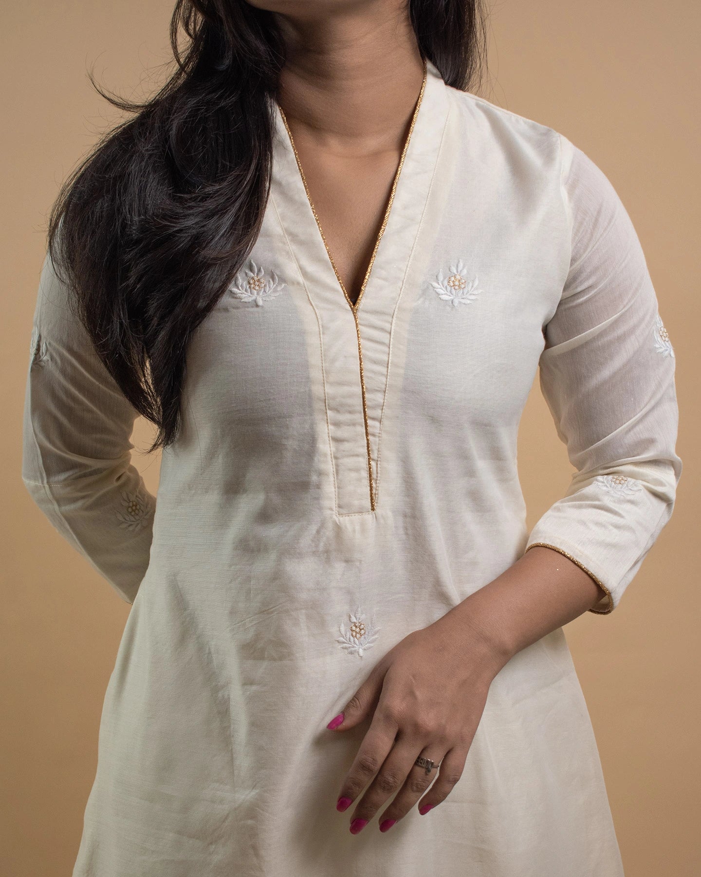 Saroj Ivory Kurta Set