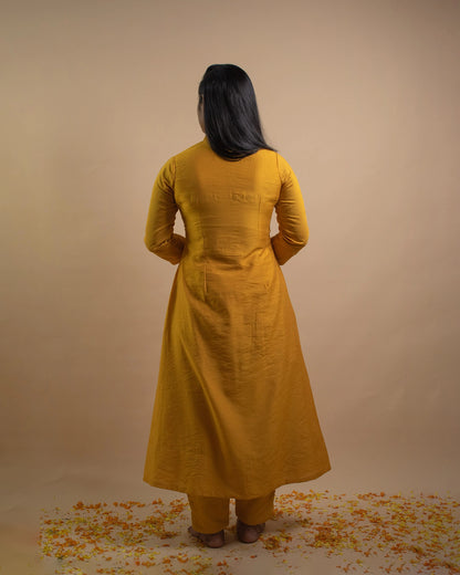 Saroj Mustard Kurta Set