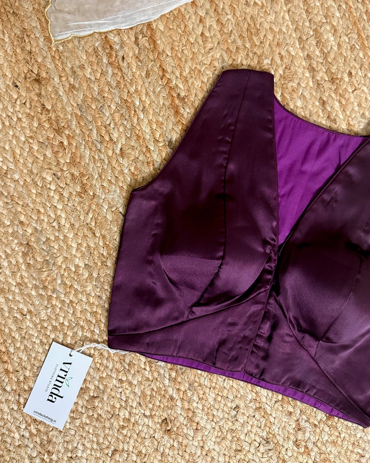 Satin Amethyst Blouse