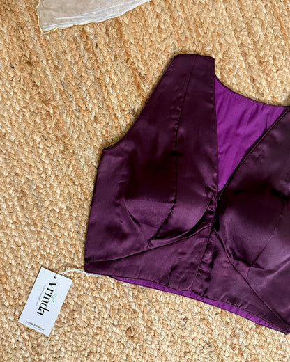 Satin Amethyst Blouse