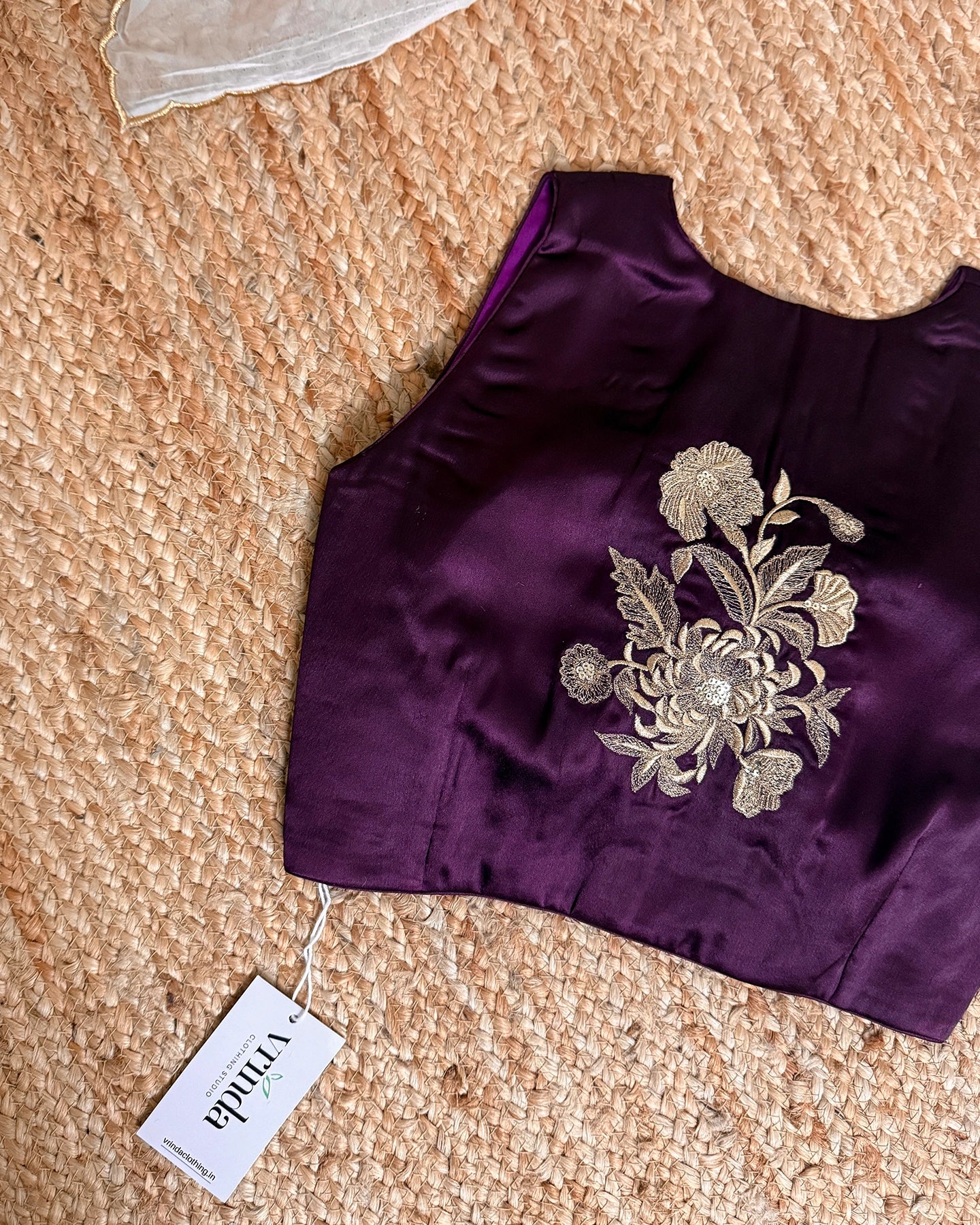 Satin Amethyst Blouse