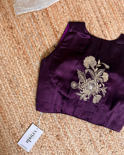 Satin Amethyst Blouse
