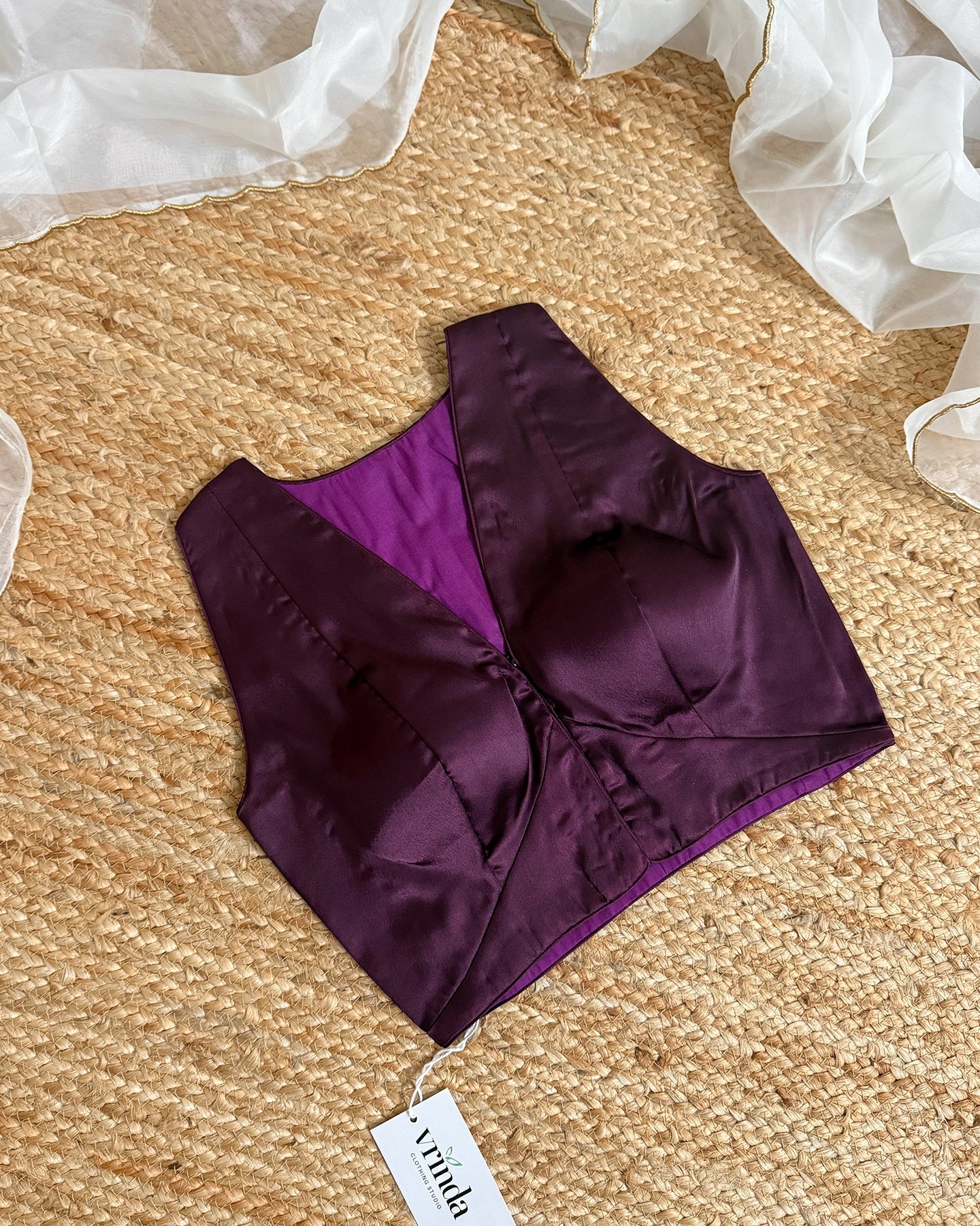 Satin Amethyst Blouse
