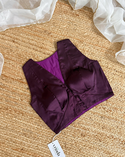 Satin Amethyst Blouse
