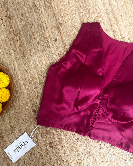 Satin Ruby Blouse