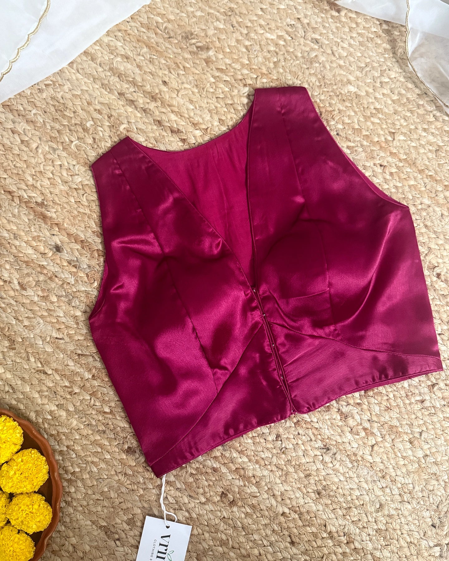 Satin Ruby Blouse