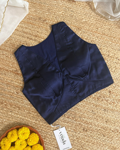 Satin Sapphire Blouse