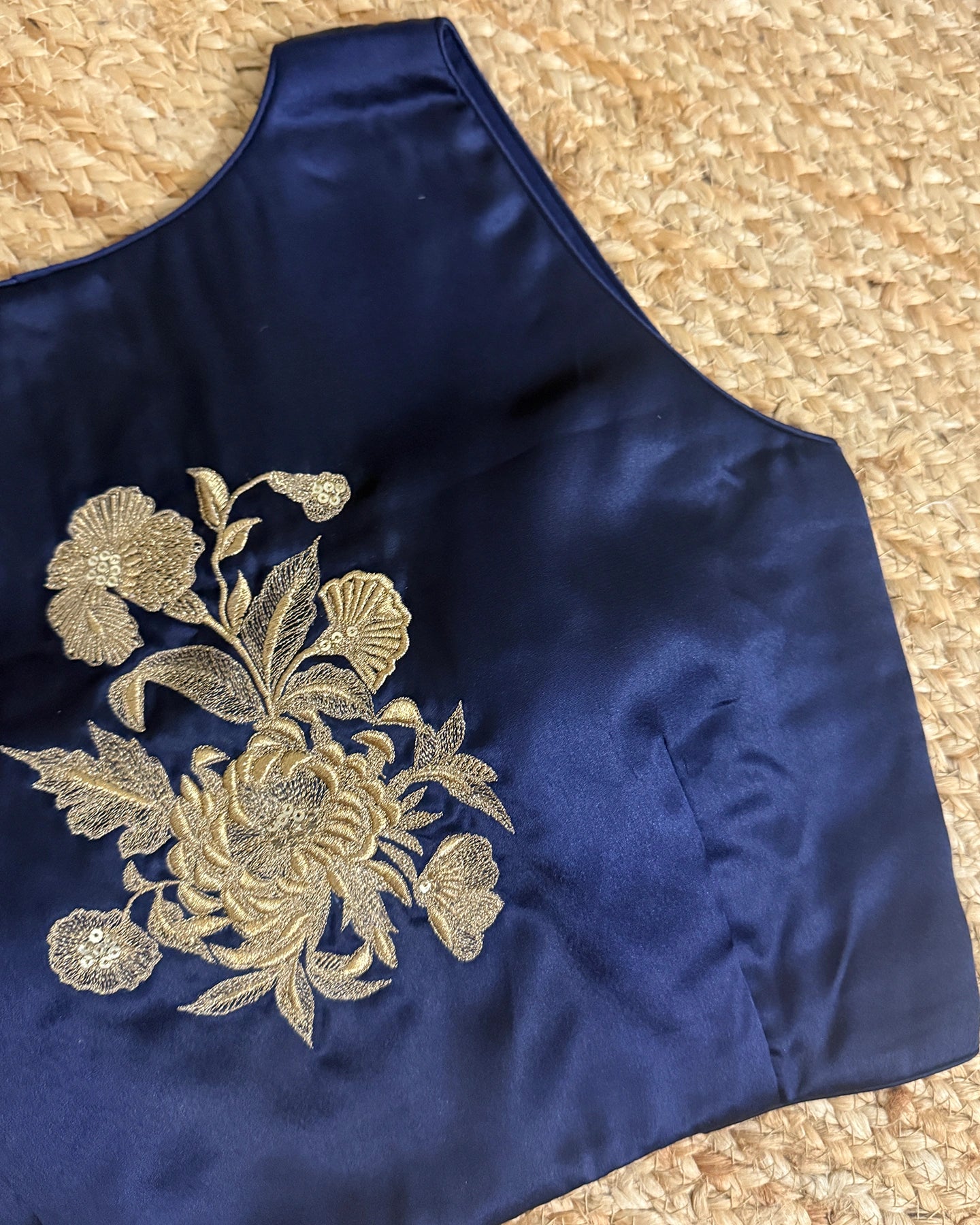 Satin Sapphire Blouse
