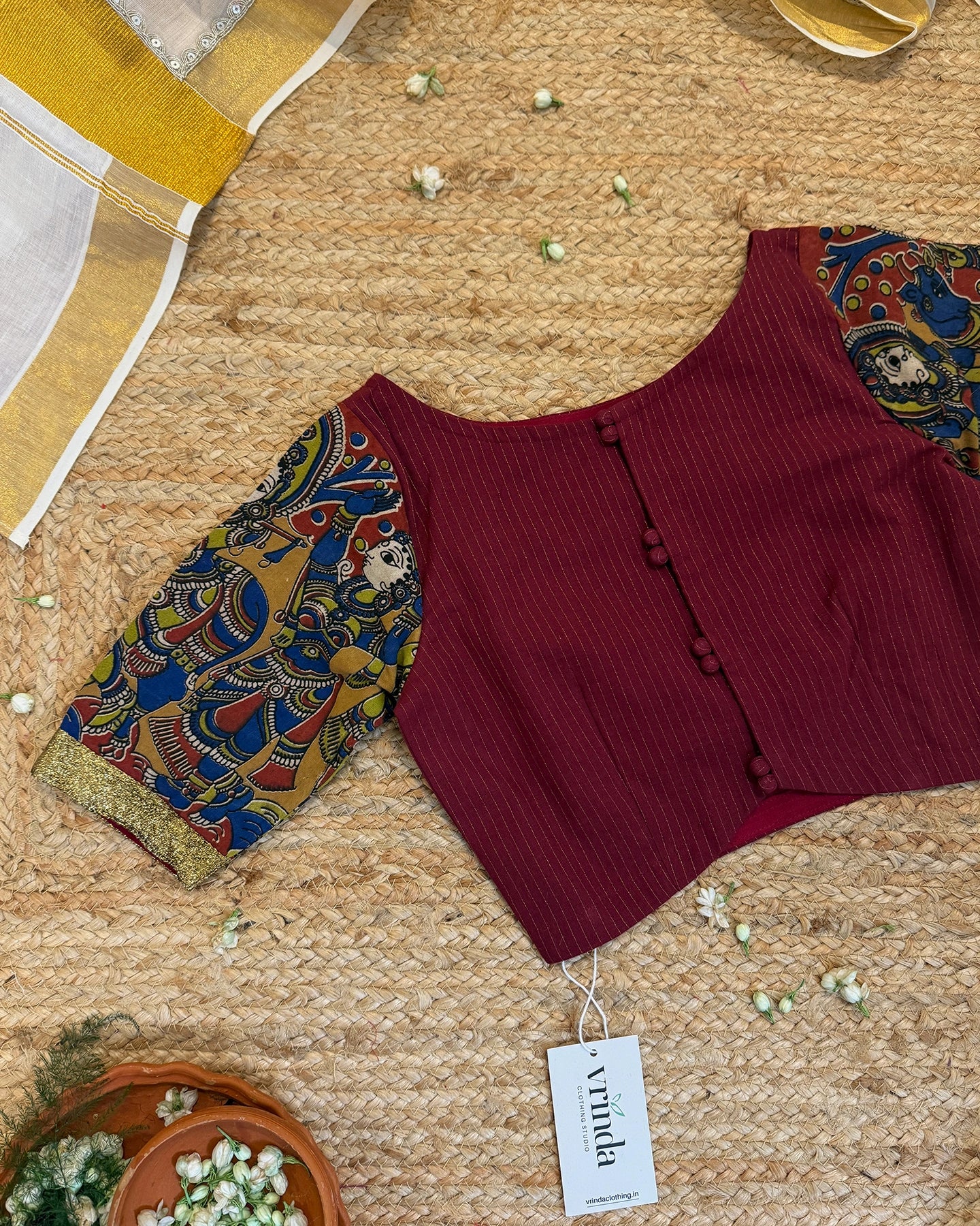 Srivalli Maroon Blouse