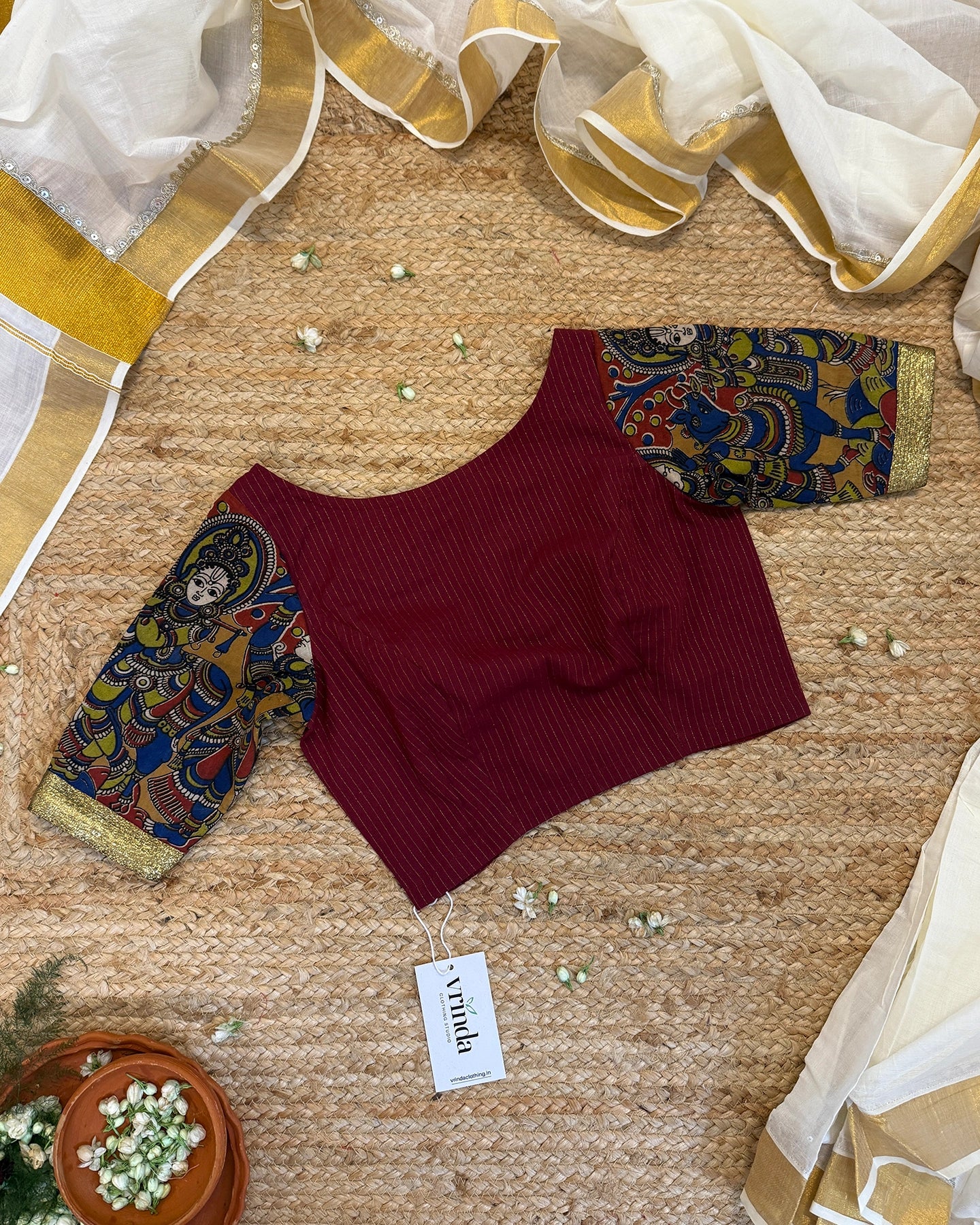 Srivalli Maroon Blouse