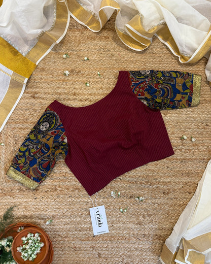 Srivalli Maroon Blouse