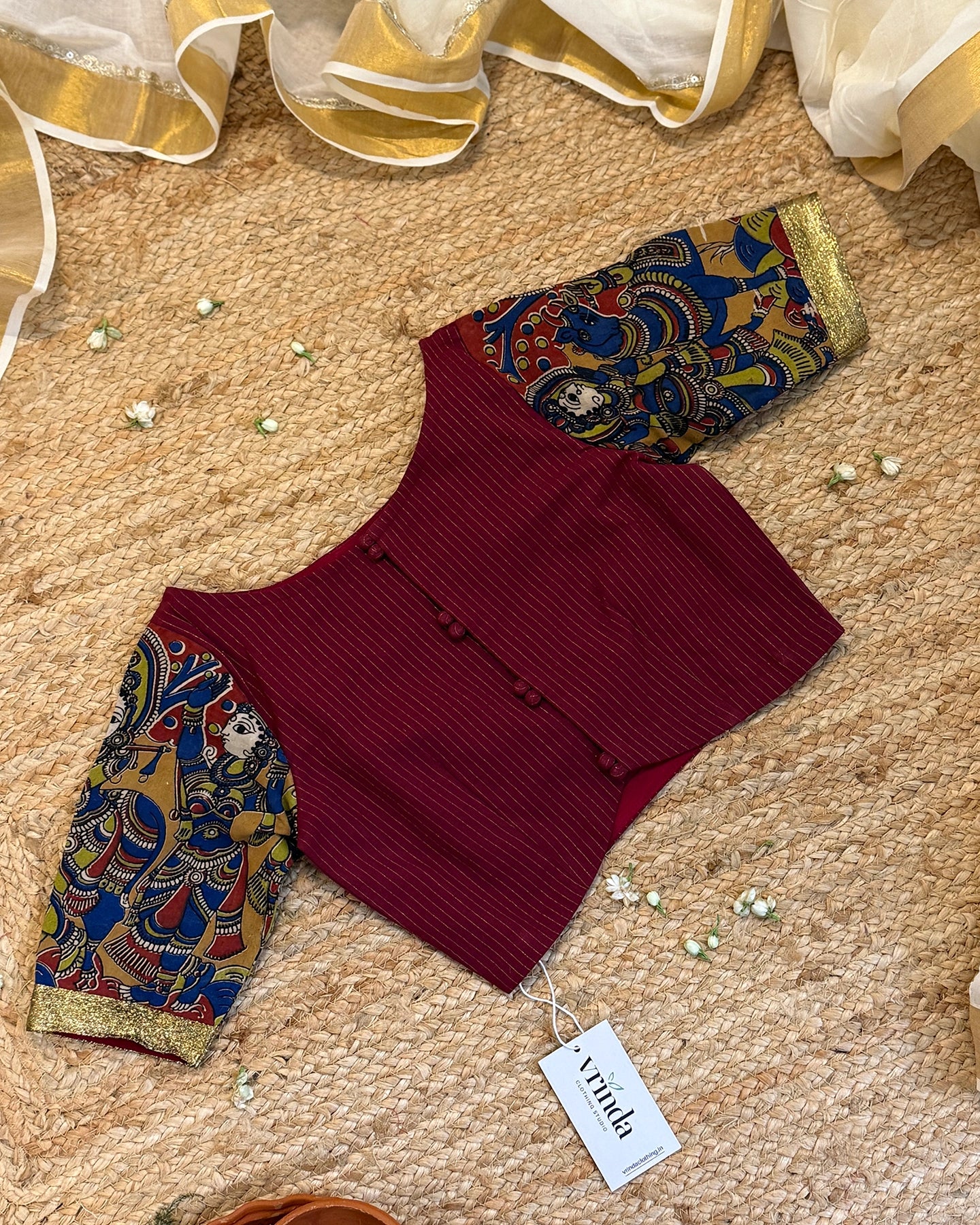 Srivalli Maroon Blouse