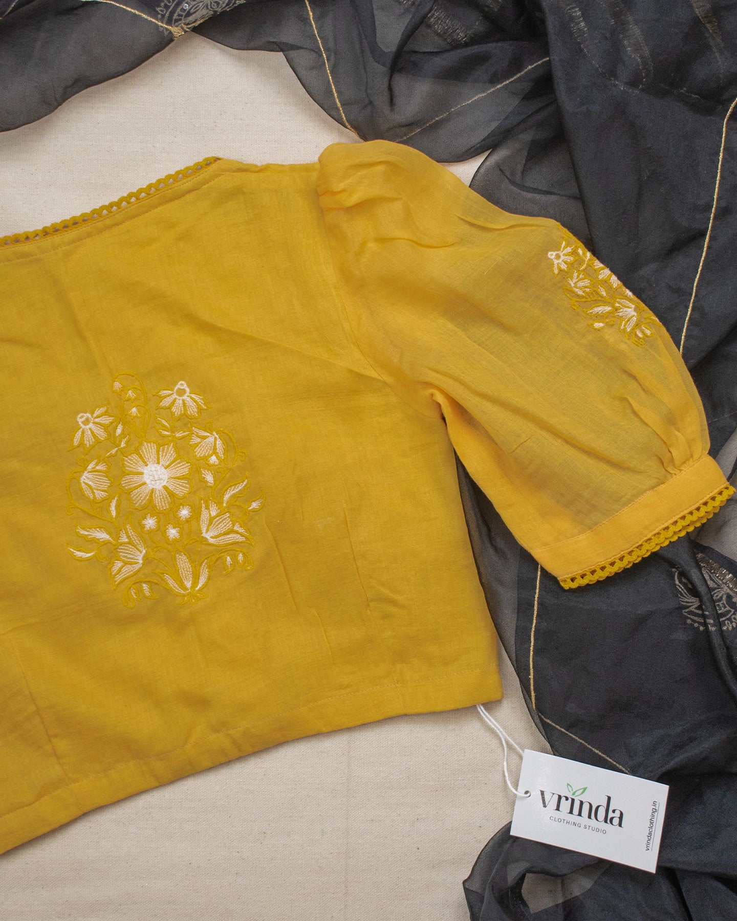 Sukhmani Mustard Blouse