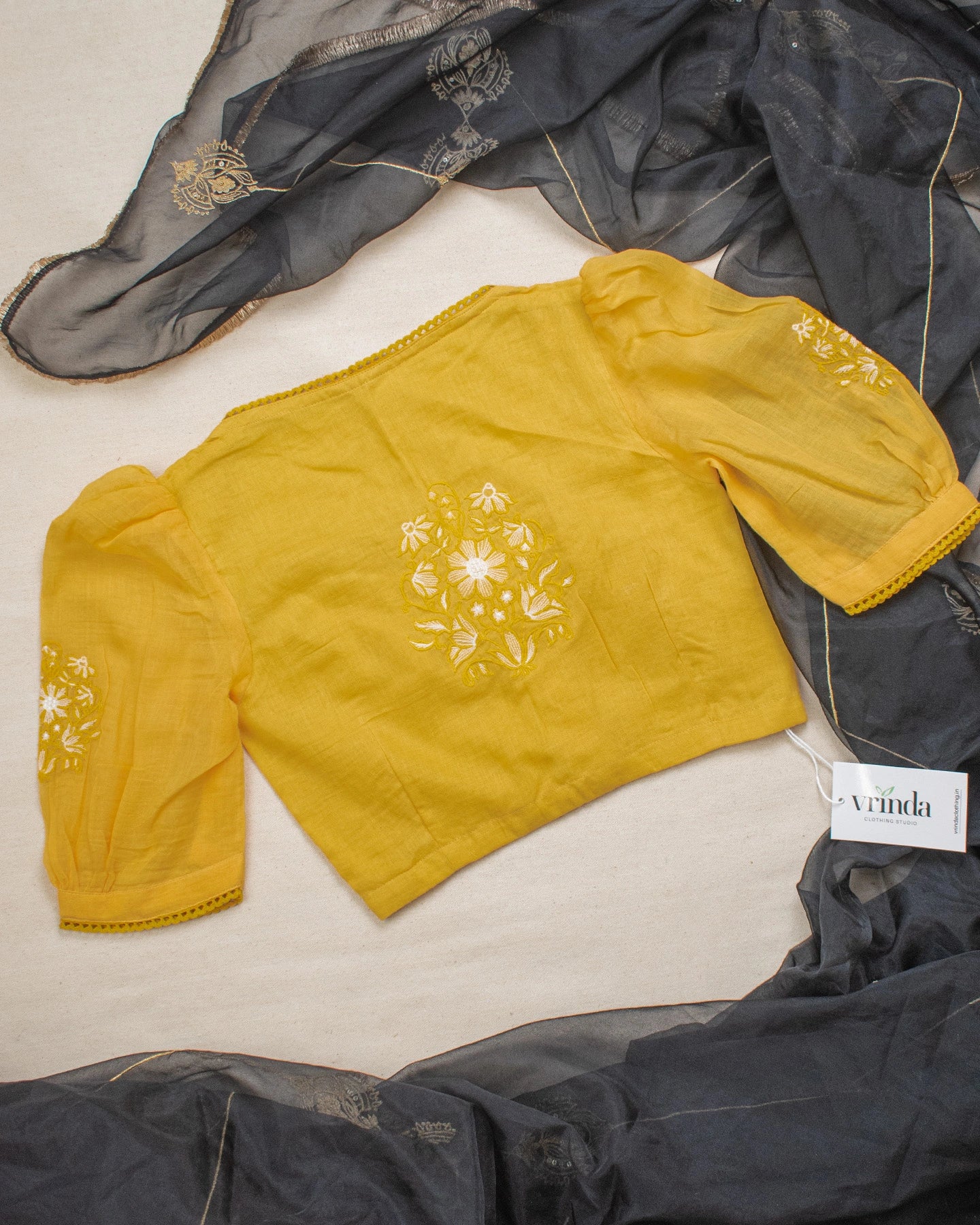 Sukhmani Mustard Blouse