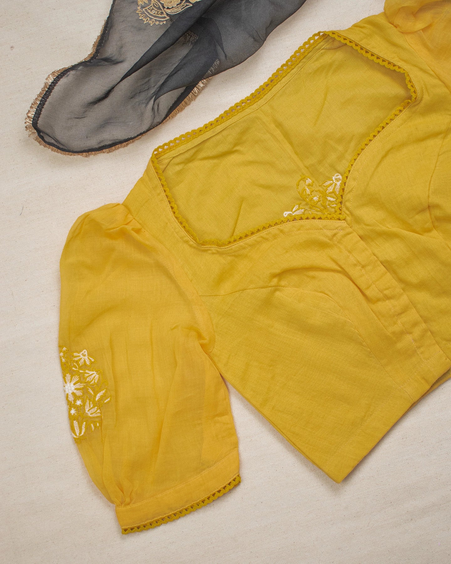 Sukhmani Mustard Blouse