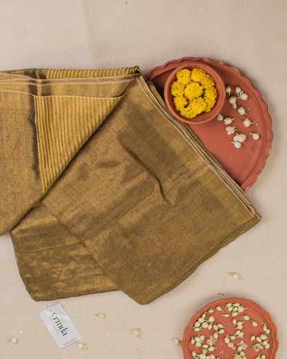 Swargini Bronze Handwoven Saree