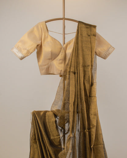 Swargini Bronze Handwoven Saree
