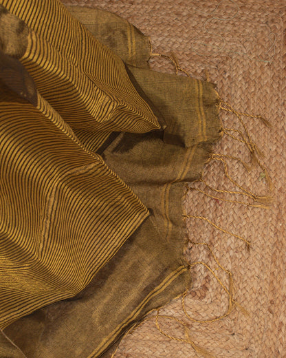 Swargini Bronze Handwoven Saree