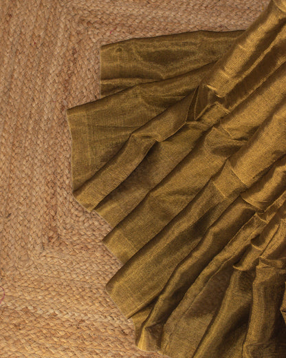 Swargini Bronze Handwoven Saree