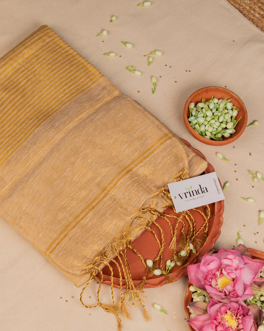 Swargini Gold Handwoven Saree