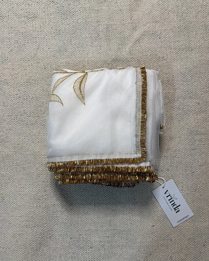 Sweta Padma Zari Saree