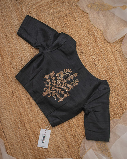 Tanjore Black Blouse