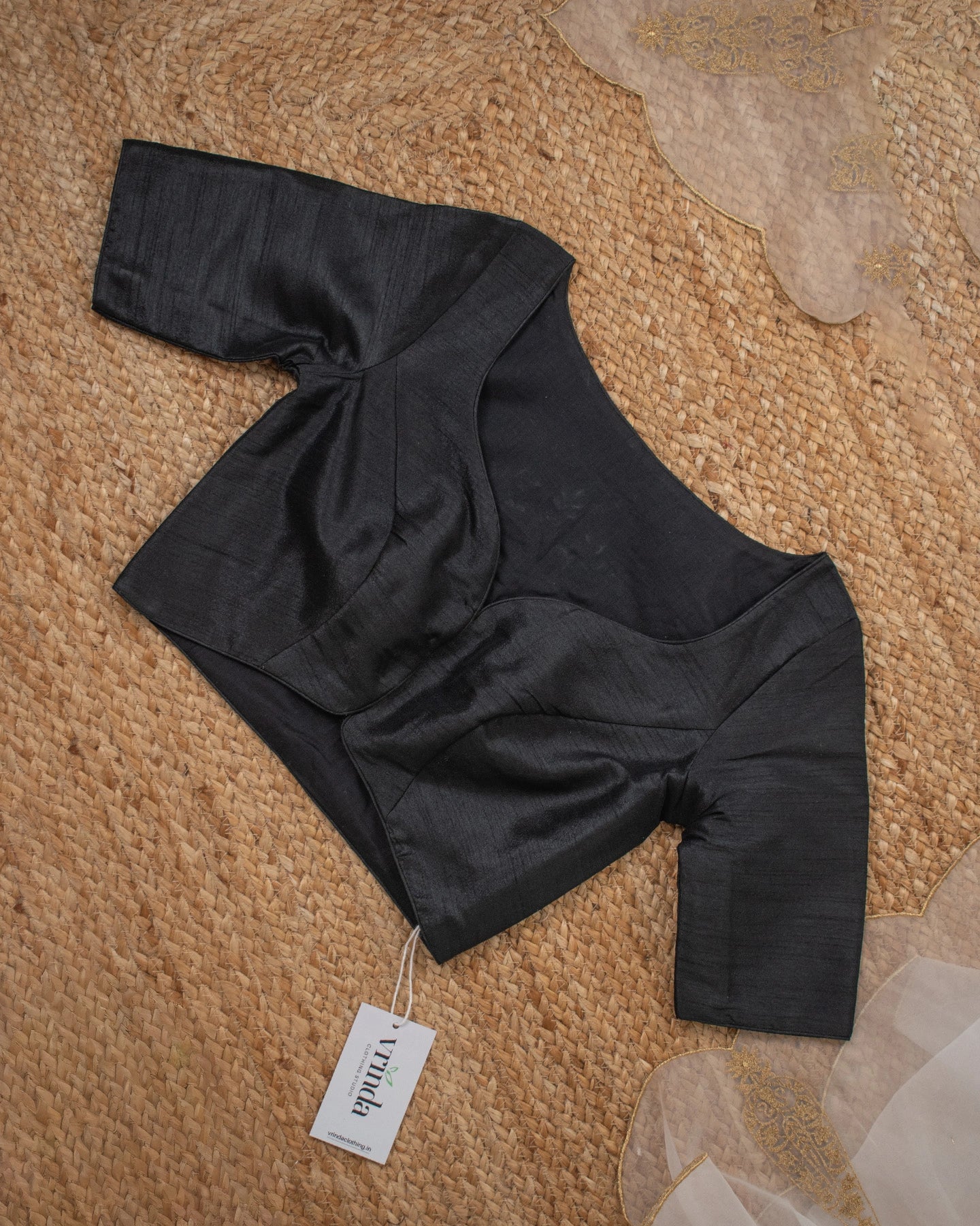 Tanjore Black Blouse