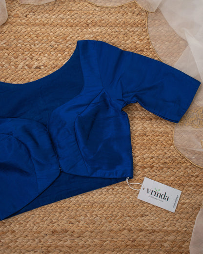 Tanjore Blue Blouse