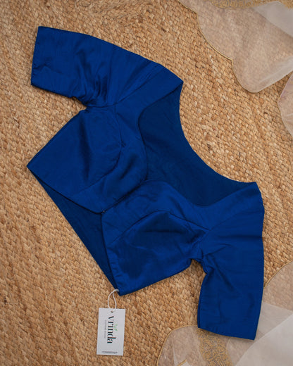 Tanjore Blue Blouse