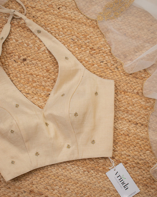 Tanusree Champagne Gold Blouse