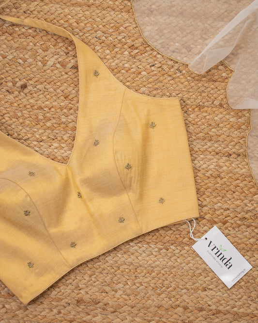 Tanusree Gold Blouse