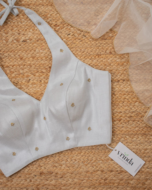 Tanusree Silver Blouse