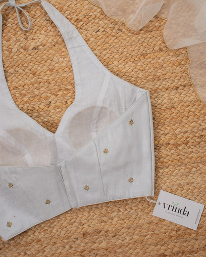 Tanusree Silver Blouse