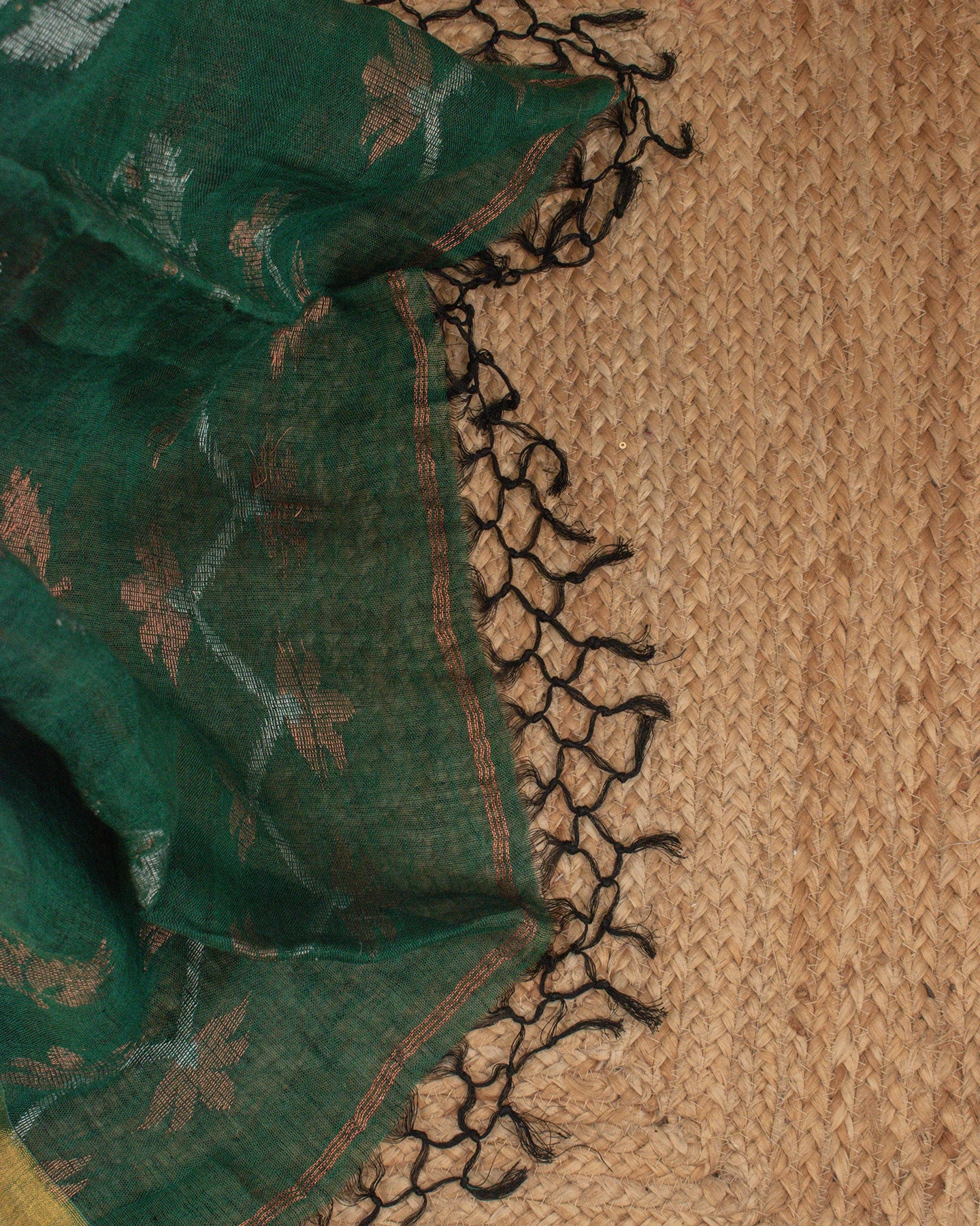 Tulip Floral Green Saree
