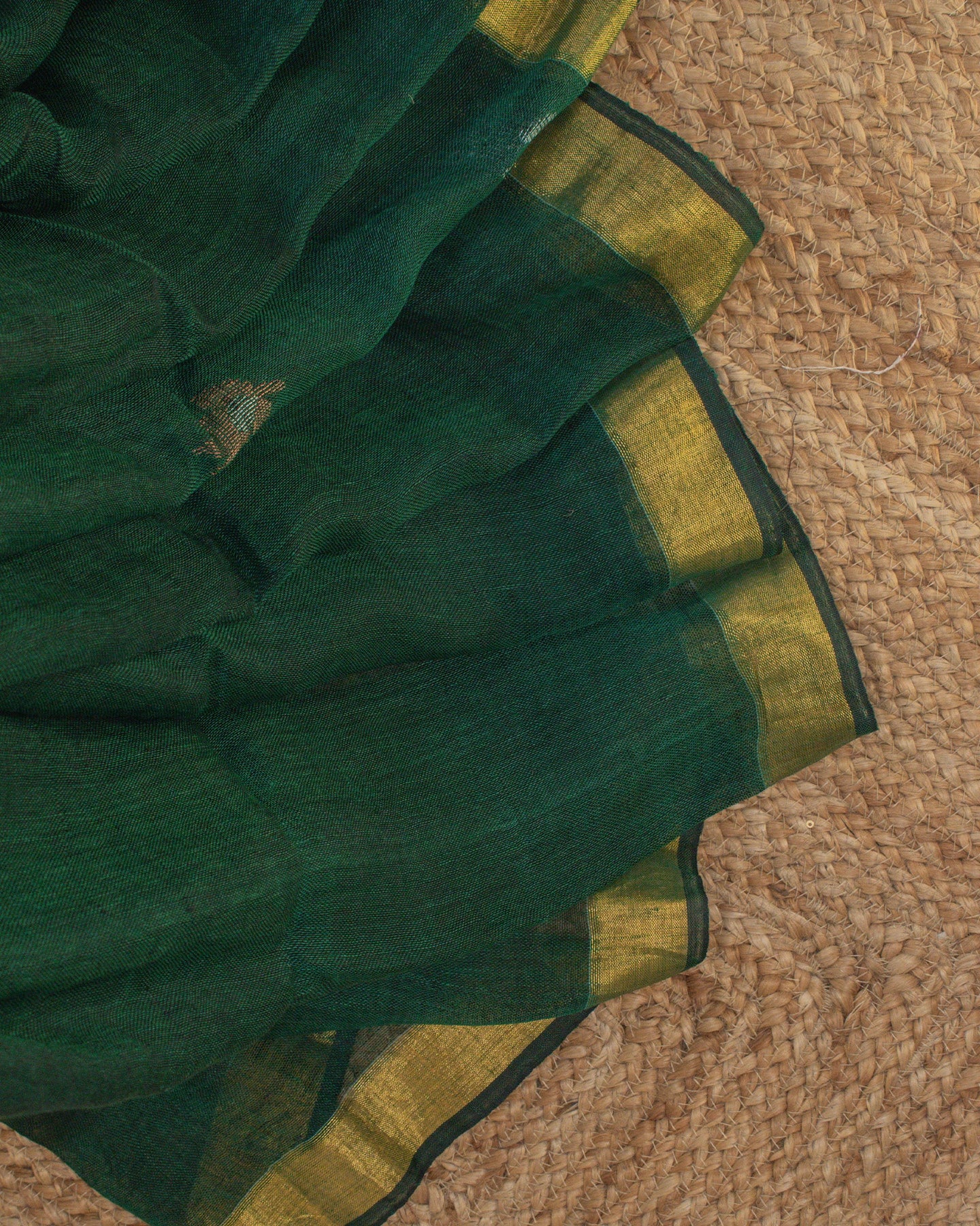 Tulip Floral Green Saree