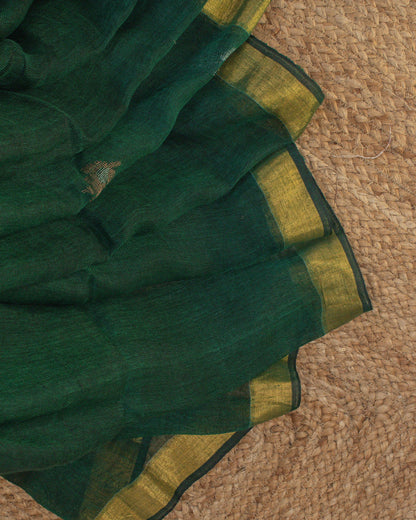 Tulip Floral Green Saree