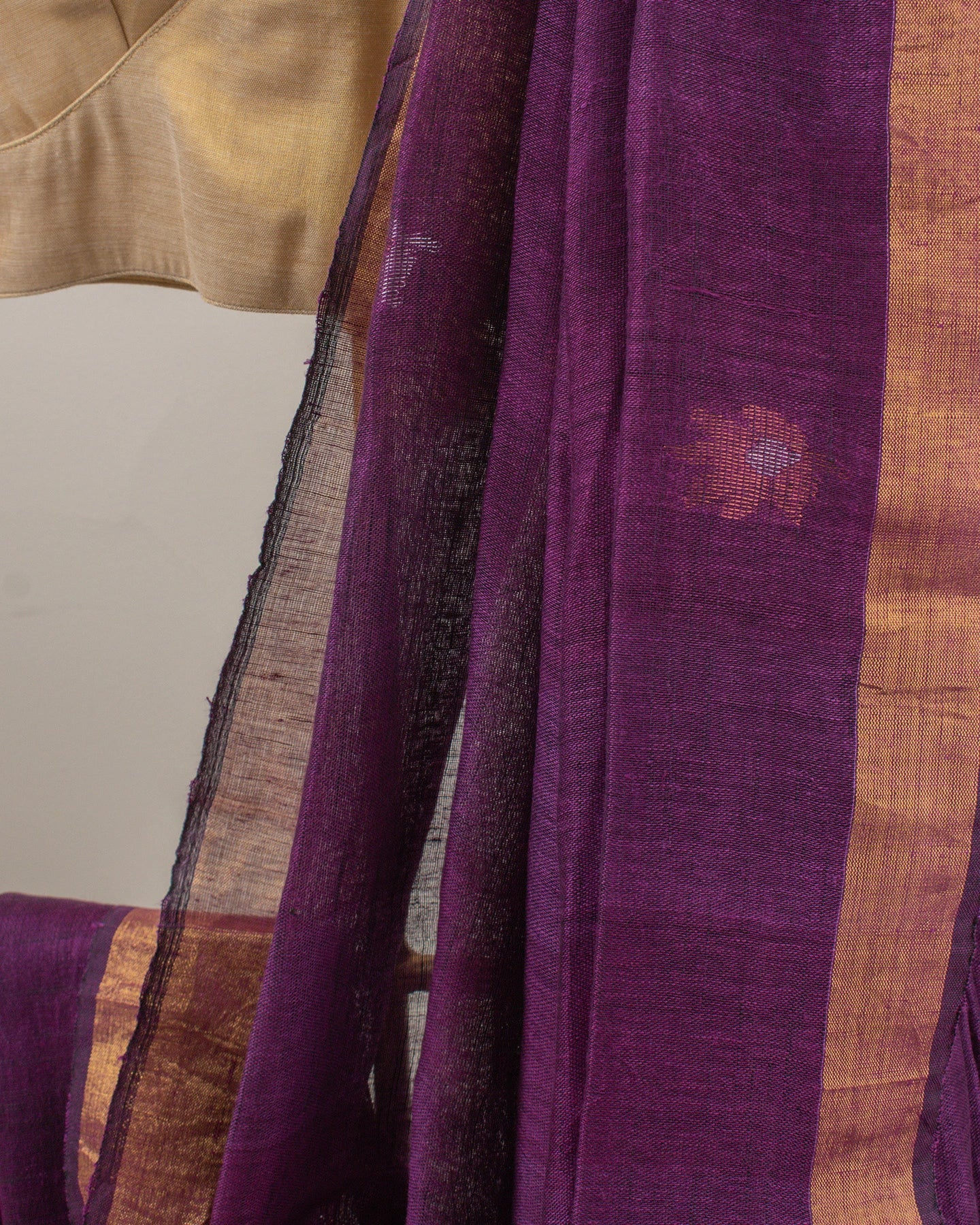 Tulip Floral Purple Saree