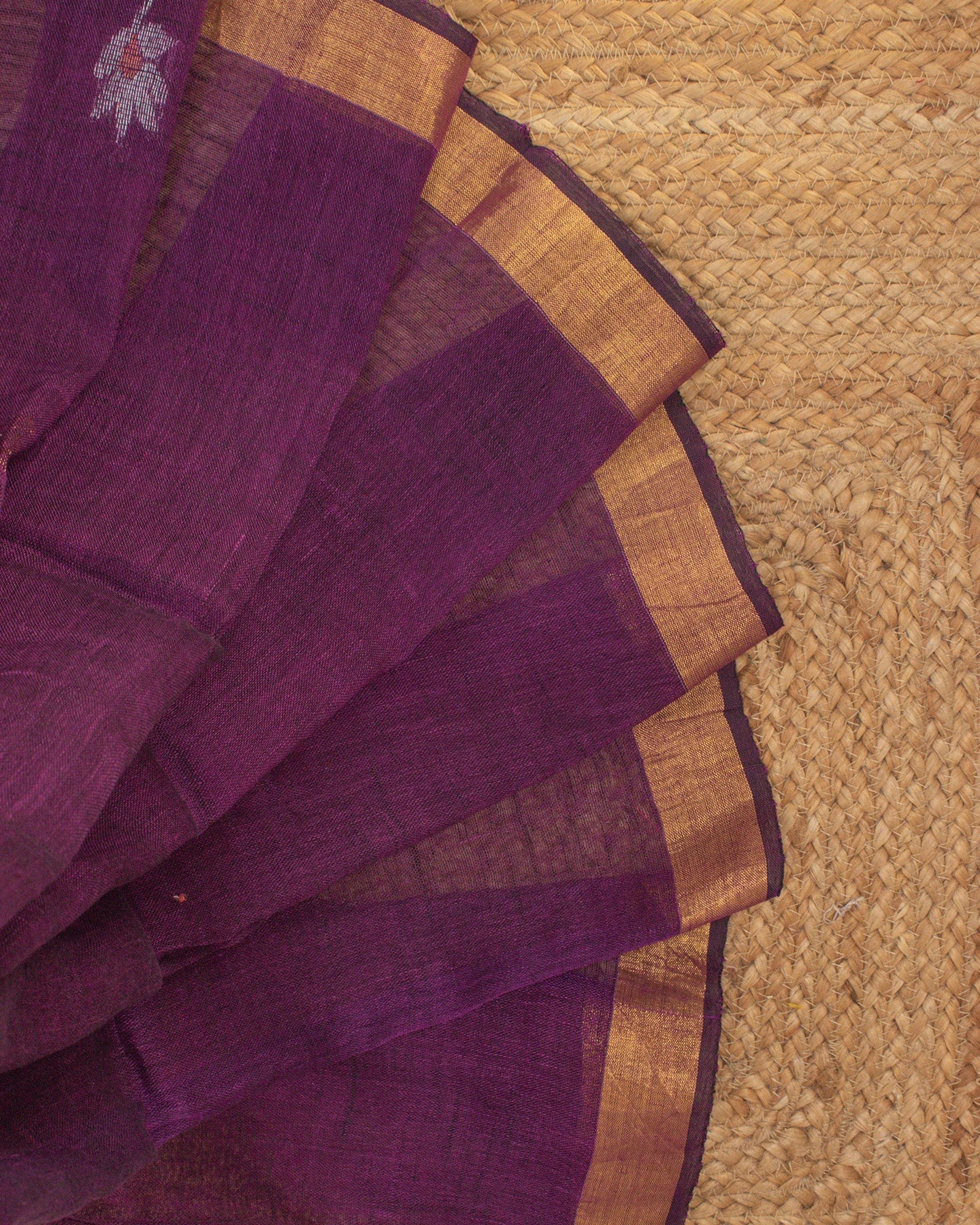 Tulip Floral Purple Saree