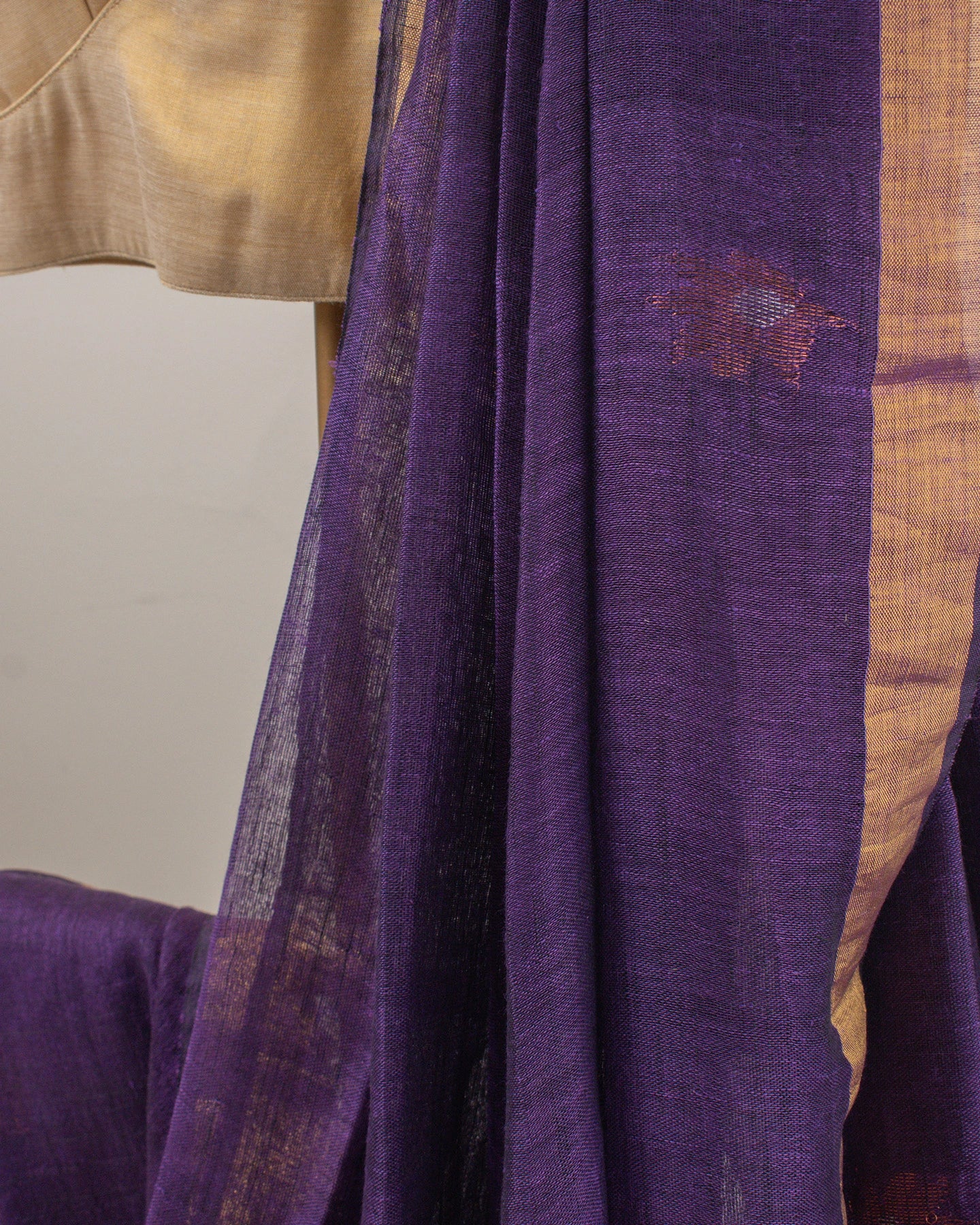 Tulip Floral Violet Saree