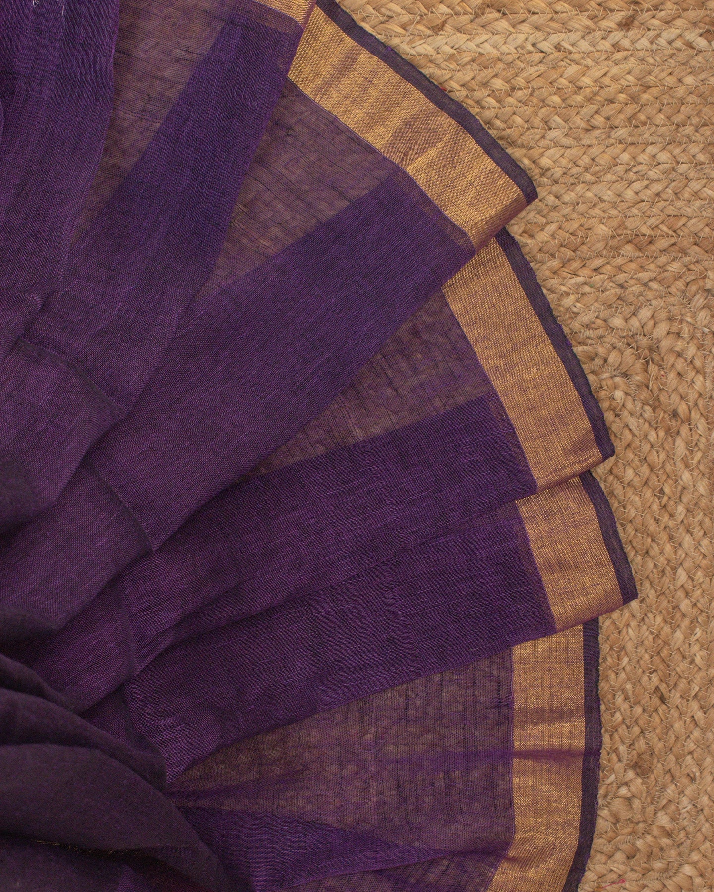 Tulip Floral Violet Saree