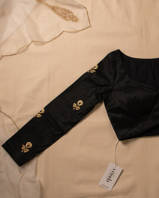 Gold Tulip Black Blouse