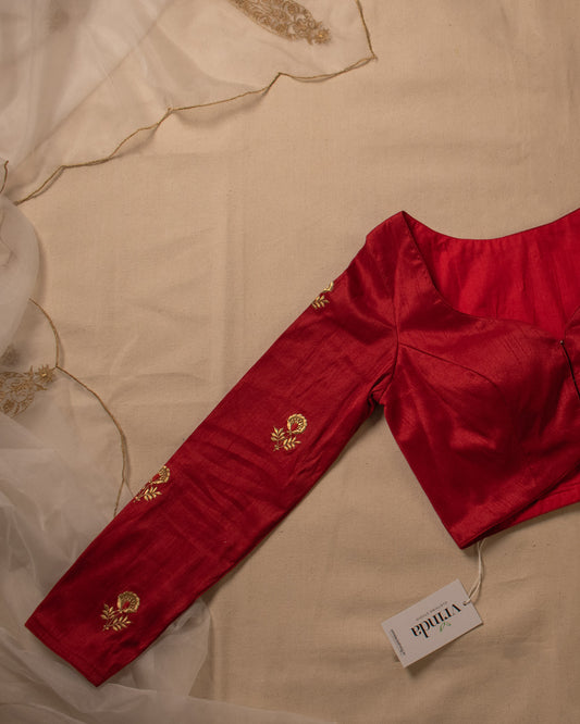 Gold Tulip Red Blouse