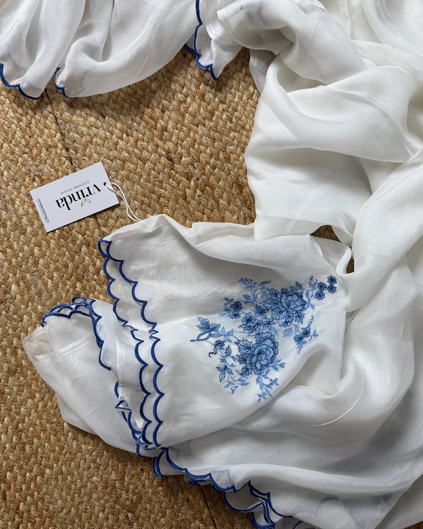 Vintage Blue Saree