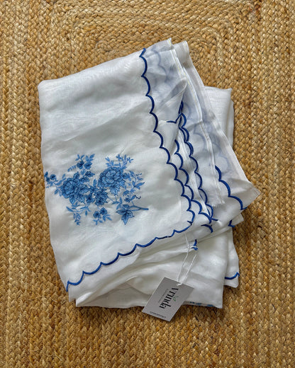 Vintage Blue Saree