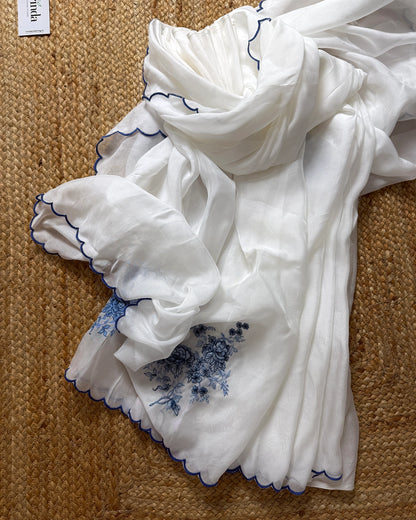 Vintage Blue Saree