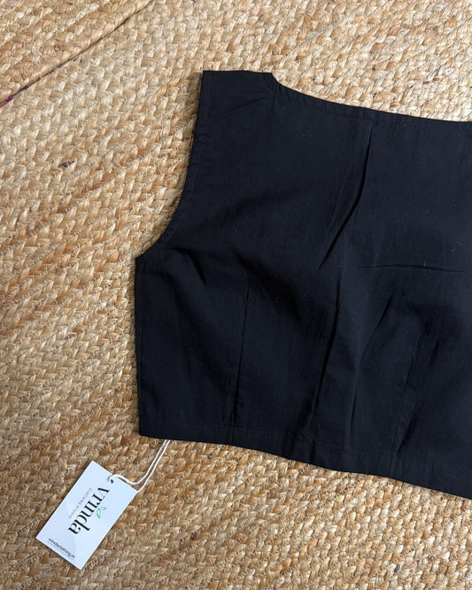 Wind Flower Black Blouse