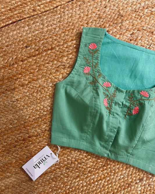 Wind Flower Mint Blouse