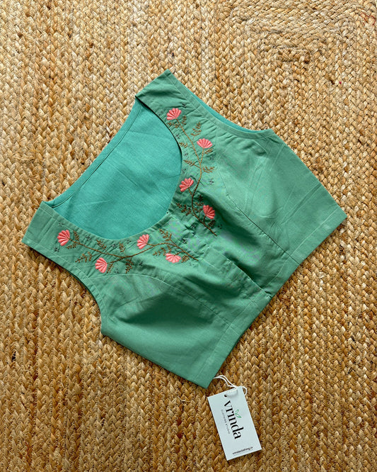 Wind Flower Mint Blouse
