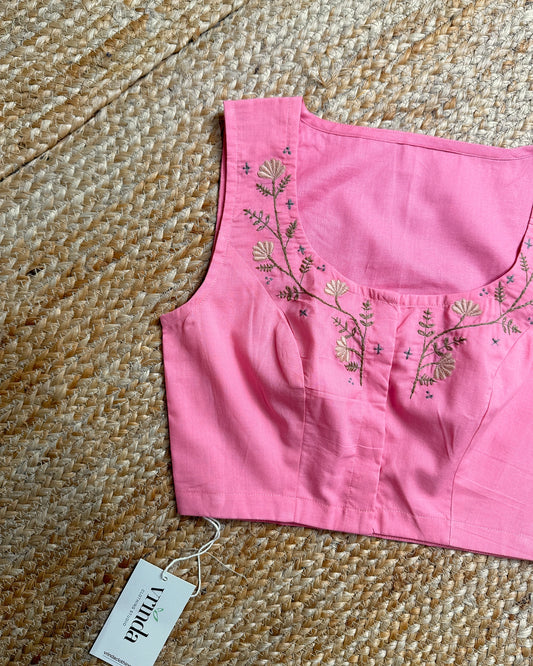 Wind Flower Pink Blouse